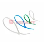 Набор хомутов-стяжек нейлоновых 100, 150, 200 мм, цветные, НХ-1, тубус 200 шт, REXANT