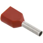                  Наконечник кабельный НШвИ 2х0.75-8 темно-красный НГИ2
               