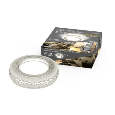 Светильник точечный встраиваемый Backlight BL142 Кругл. Gu5.3, 3W, LED 3000K 1/40 белый матовый | BL142 | Gauss