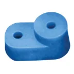 Изолятор угловой для нулевой шины синий