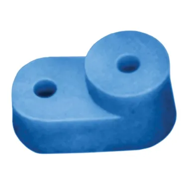 Изолятор угловой для нулевой шины синий