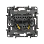 ETIKA Переключатель двухклавишный с подсветкой слоновая кость автоматические зажимы 10AX