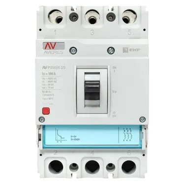 Выключатель автоматический AV POWER-2/3 160А 80kA TR AVERES