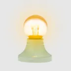 Лампа шар e27 6 LED Ø45мм - желтая, прозрачная колба, эффект лампы накаливания | 405-121 | NEON-NIGHT