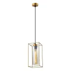 Светильник подвесной (подвес) Luna 5148-210 1 х Е27 40 Вт золото лофт - кантри потолочный