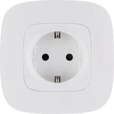 Valena ALLURE Розетка силовая 2К+З 16А 250В со шторками безвинтовые зажимы с лицевой панелью белая