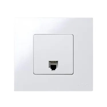 Розетка телефонная RJ-12, S27, белый