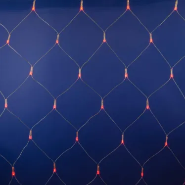 Сетка светодиодная с контроллером 240 светодиодов 2.5х2 м красная IP20 провод прозрачный ULD-N2520-240/DTA RED IP20