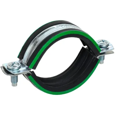 ELASTA Скоба металлическая двухкомпонентная с резиновым уплотнителем d-20-24мм IEK