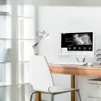 Светильник настольный GTL002 60W 220-240V E27 белый струбцина и основание 1/12 | GT0021 | Gauss