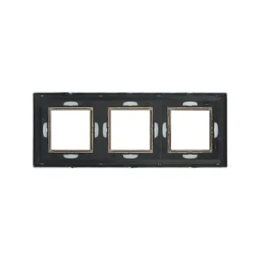 Рамка из металла, ''Avanti'', светло-серебристая, 6 модулей