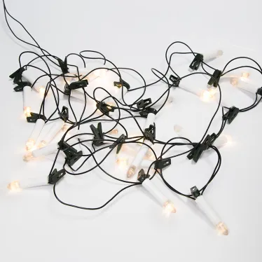 Гирлянда Свечи 6м, темно-зеленый ПВХ, 30 LED ТЕПЛЫЙ БЕЛЫЙ | 303-084 | NEON-NIGHT