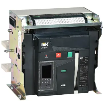 Выключатель автоматический воздушный ARMAT стационарного исполнения 3P F 85кА 4000А расцепитель TD с комплектом аксессуаров 220В: мотор привод катушка включения катушка отключения