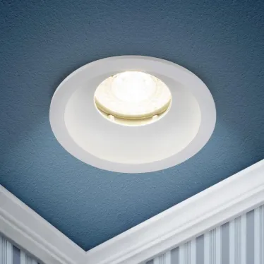 Светильник встраиваемый влагозащищенный под лампу MR16/GU5.3 (в комплект не входит) IP44 белый матовый WR4 SWH