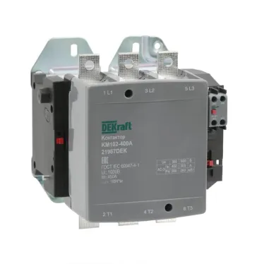 Контактор 400А 220В АС АС3 АС4 1НО+1НЗ КМ-102