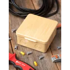 Коробка распаячная КМР-030-034 пылевлагозащищенная без мембранных вводов (109х109х55) светлое дерево PROxima