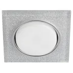 Встраиваемый светильник со светодиодной подсветкой DK LD50 CH/SHSL GX53 хром серебро