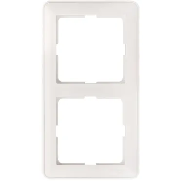 W59 Рамка 2 поста белая