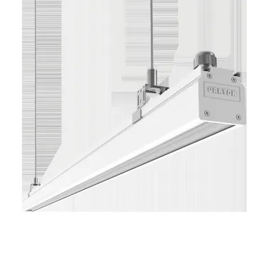 Cветильник светодиодный линейный Mercury Mall IP54 1458x54x58 мм опал 52W 4000К белый RAL9003 муар DALI | V1-R0-00380-31DG2-5405240 | VARTON