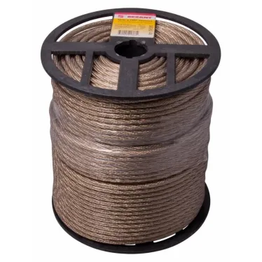 Трос стальной в ПВХ оплетке d-6.0 мм. прозрачный (150 м)