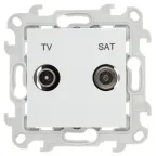 Розетка TV-SAT одиночная, белый