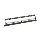 Патч-панель с кабельным органайзером 19дюймов 1U 24 порта RJ-45 CAT 6 UTP