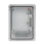 Бокс пластиковый с монтажной платой прозр. дверь 400х300х220 мм IP65 PROxima