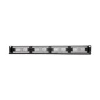 Патч-панель с кабельным органайзером 19дюймов 1U 24 порта RJ-45 CAT 6 UTP