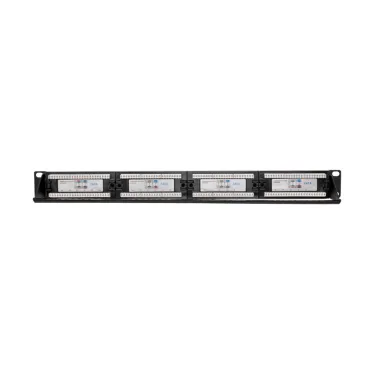 Патч-панель с кабельным органайзером 19дюймов 1U 24 порта RJ-45 CAT 6 UTP