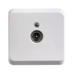 ЭТЮД Розетка телевизионная TV 0.7дБ наружная белая