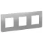 Unica Studio Алюминий Рамка 3-ая | NU200630 | Schneider Electric