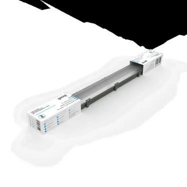 Светильник под светодиодную лампу ДСП 1хG13 AC 220В IP65 665х60х55мм Пластик сквозная проводка для лампы 600мм LITE Gauss