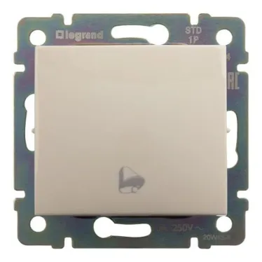 VALENA Кнопка с символом Звонок слоновая кость