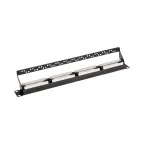 Патч-панель с кабельным органайзером 19дюймов 1U 24 порта UTP RJ-45 CAT 5e