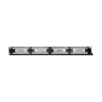 Патч-панель с кабельным органайзером 19дюймов 1U 24 порта UTP RJ-45 CAT 5e