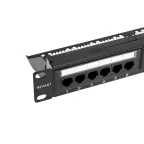 Патч-панель с кабельным органайзером 19дюймов 1U 24 порта UTP RJ-45 CAT 5e