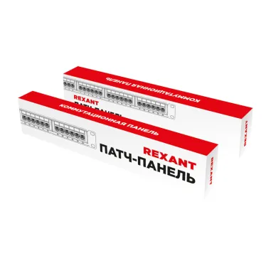 Патч-панель с кабельным органайзером 19дюймов 1U 24 порта UTP RJ-45 CAT 5e