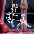 Неоновая фигура Олень, холодный, 64*60 см, 220V, длина провода 1 м, IP44 ENIOF - 14