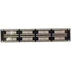 Патч-панель 19 2U 48 портов RJ-45 категория 5e UTP черная