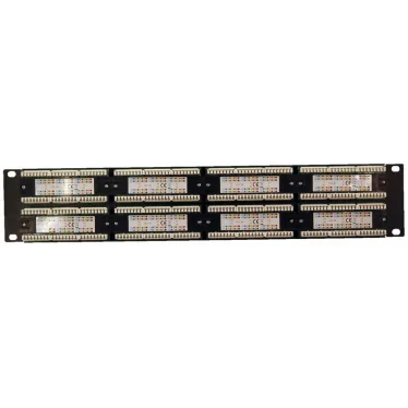 Патч-панель 19 2U 48 портов RJ-45 категория 5e UTP черная