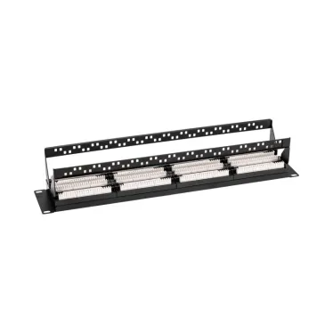 Патч-панель с кабельными органайзерами 19дюймов 2U 48 портов UTP RJ-45 CAT 5e