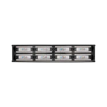 Патч-панель с кабельными органайзерами 19дюймов 2U 48 портов UTP RJ-45 CAT 5e