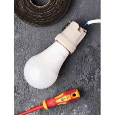 Патрон керамический Е27 с держателем