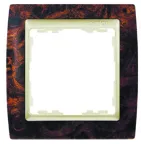 Рамка на 2 поста, S82, корень ореха - шампань