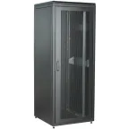 Шкаф сетевой 19' LINEA N 28U 800х800мм перфорированная передняя дверь задняя металлическая черный