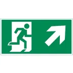 пиктограмма "ФИГУРА / СТРЕЛКА ВПРАВО ВВЕРХ" 400х200мм для аварийно-эвакуационного светильника Vault | V5-EM03-60.013.023 | VARTON