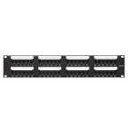 Патч-панель TERACOM PRO 19'Cat.5E 2U неэкранированная UTP 48 портов RJ-45 Dual IDC