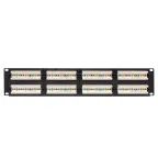 Патч-панель TERACOM PRO 19'Cat.5E 2U неэкранированная UTP 48 портов RJ-45 Dual IDC