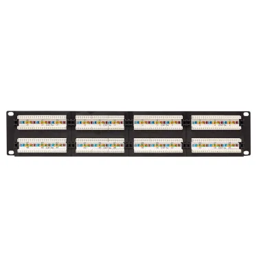 Патч-панель TERACOM PRO 19'Cat.5E 2U неэкранированная UTP 48 портов RJ-45 Dual IDC