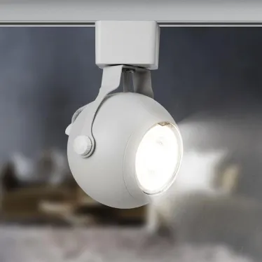 Трековый светильник однофазный TR35-GU10 WH MR16 белый под лампу